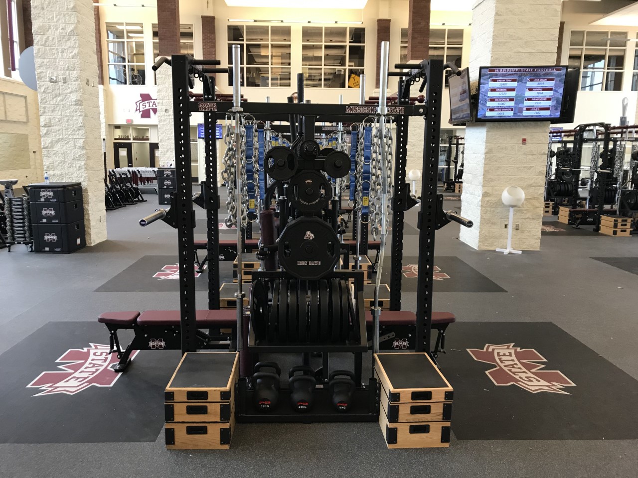 Mississippi State Weight Room Installation Power Lift